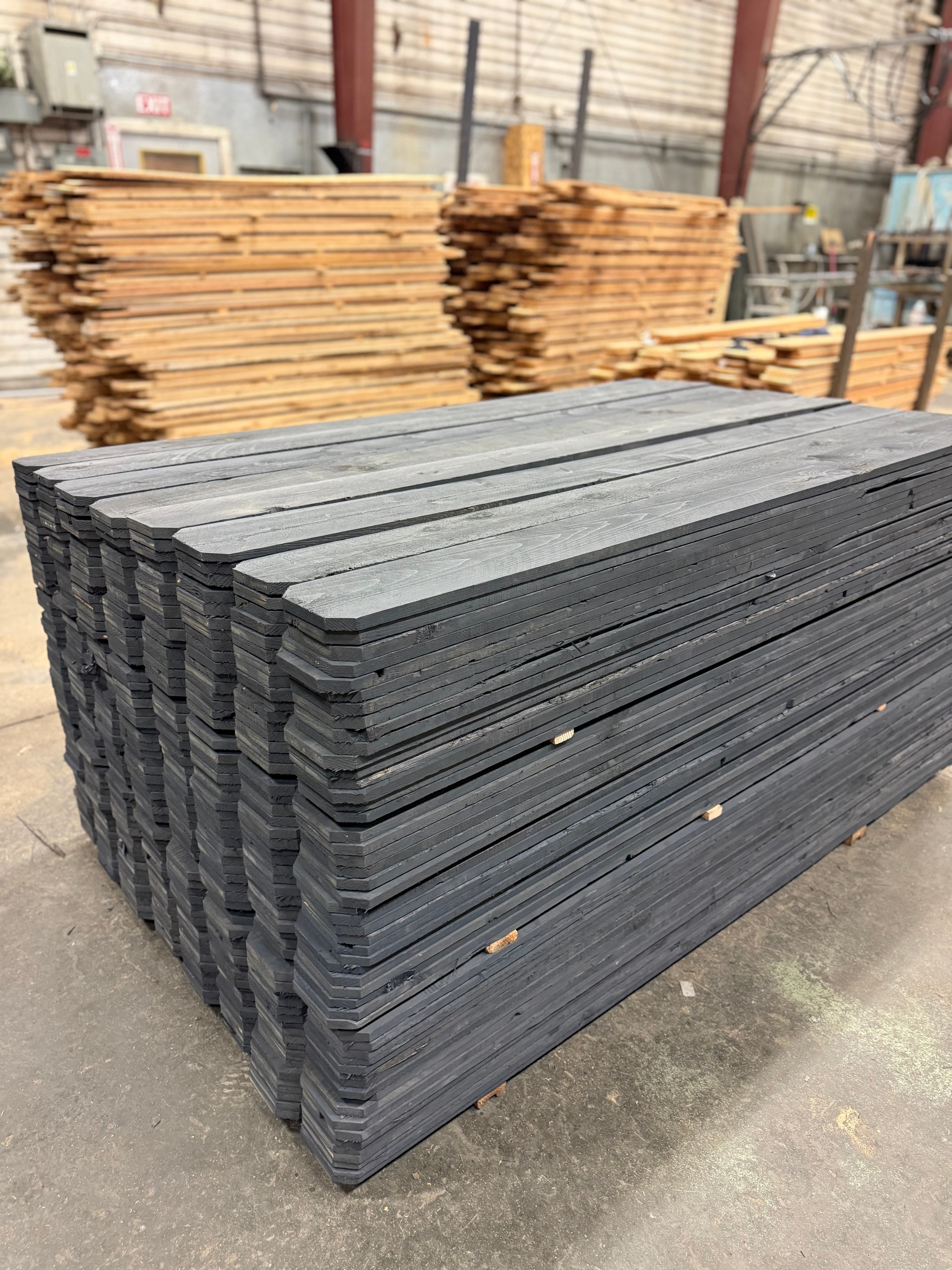 Pre-Stained Cedar Boards